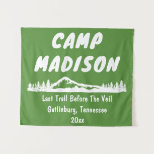 Tapiz Campamento de Bachelorette Mountain Trip Camping P