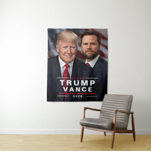 Tapiz Campaña Política Trump Vance 2024