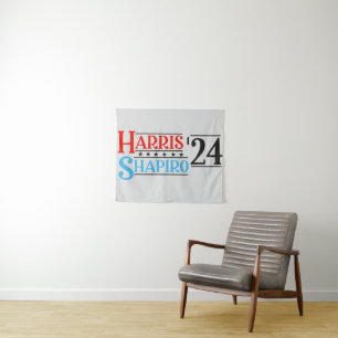 Tapiz Campaña Retro Harris Shapiro 2024