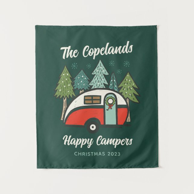 Tapiz Campers Happy Personalizados (Anverso)