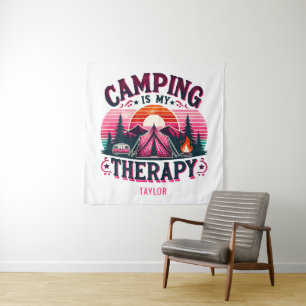 Tapiz Camping Es Mi Terapia