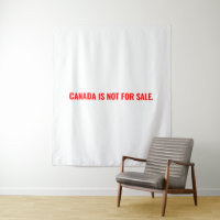 Canadá no está a la venta texto rojo blanco minima