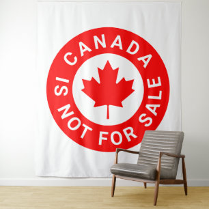 Tapiz Canadá no está a la venta tipografía hoja de arce