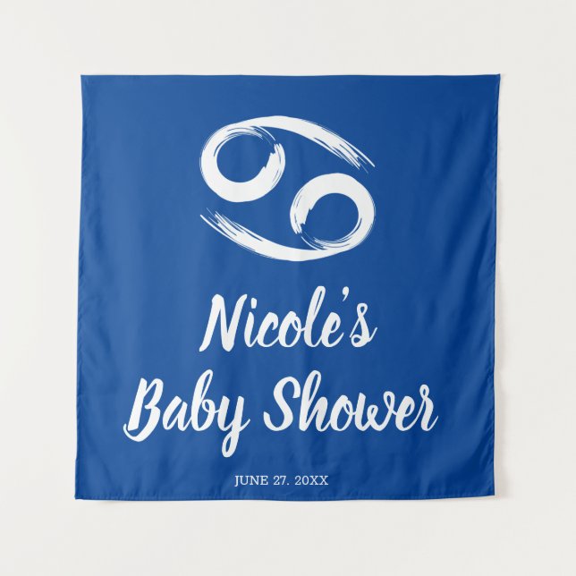 Tapiz CANCER Zodiaco Junio Julio Fiesta de Astrología Fo (Anverso)