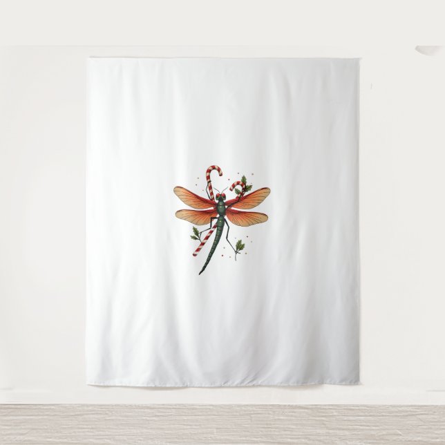 Tapiz Candy Cane Dragonfly (Anverso)