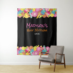 Tapiz CANDY COUTURE Teléfono Para Fotos De Bat Mitzvah