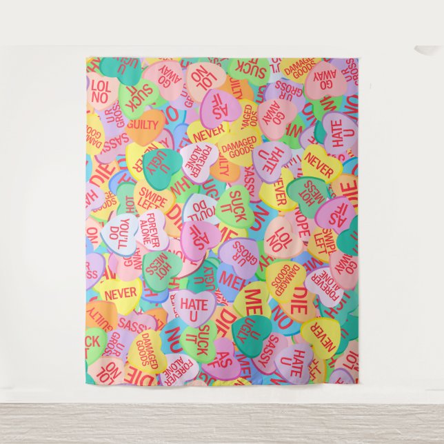 Tapiz Candy Hearts V. 2.0 (Anverso)