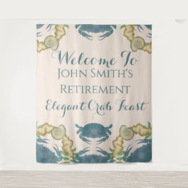 Tapiz Cangrejos de color azul cangrejo, jubilación