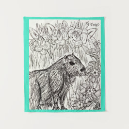 Tapiz Capibara calmo