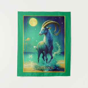 Tapiz Capricornio la cabra marina signo zodiacal