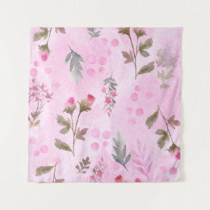 Tapiz Capullos de rosa, lunares: floral de verano.