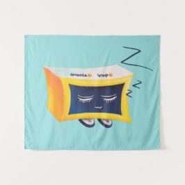 Tapiz Carácter del Reloj de Alarma Durmiente de Kawaii