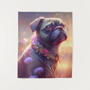 Tapiz Carácter Mascota de pintura de dibujos animados de