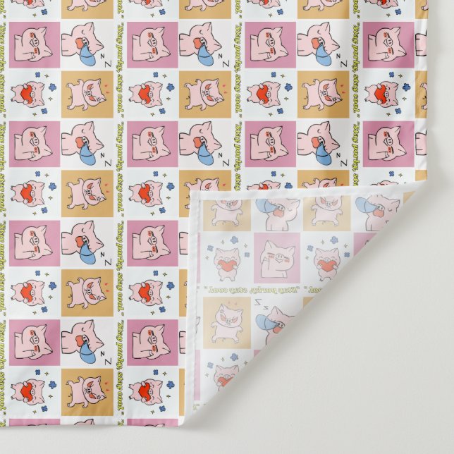 Tapiz caras de cita de cerdo (Detalle)