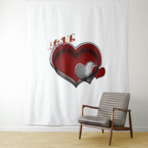 Cardíaco Magic White Business Tapestry Extra-Large