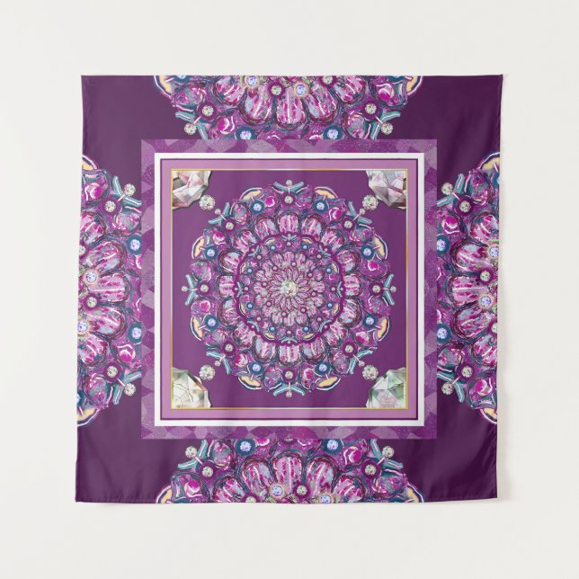 Tapiz Cardinal red Rosace (Anverso)