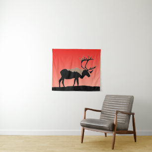 Tapiz Caribou at Sunset - Arte original de la vida salva
