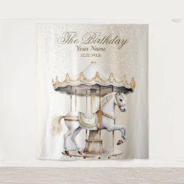 Tapiz Carnaval de circo de la fiesta de cumpleaños "Merr