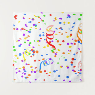 Tapiz Carnaval de fiesta de Confetti streamer