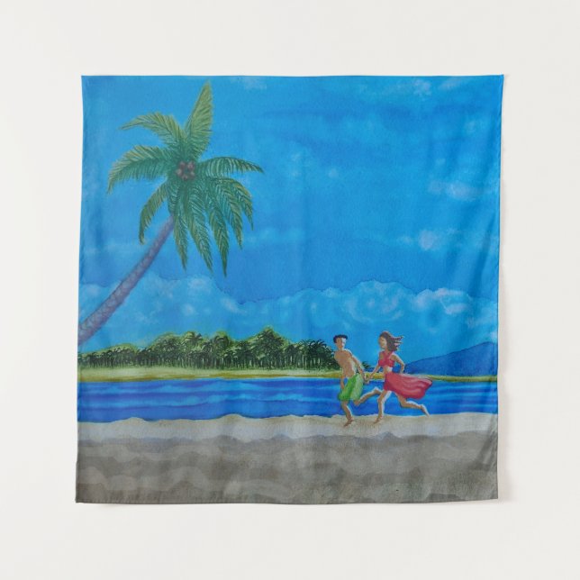 Tapiz Carrera Hawaii Beach (Anverso)
