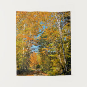 Tapiz Carretera rural colores de otoño New Hampshire