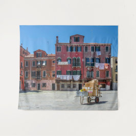 Tapiz Carro con cajas en Venecia