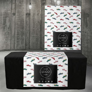 Tapiz Carros con logotipo comercial de pancarta de tirad