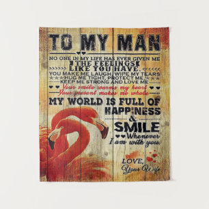 Tapiz Carta Adorable A Mi Esposo Lovely Gift