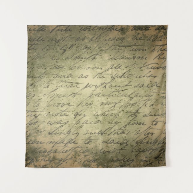 Tapiz Carta de escritura de papel antigua (Anverso)