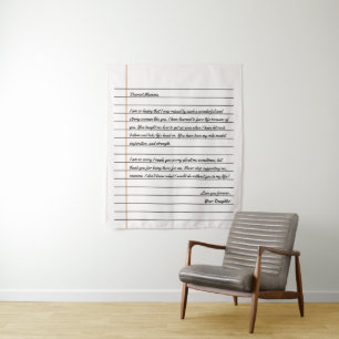 Tapiz Carta escrita a mano moderna para mamá