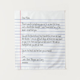 Tapiz Carta escrita a mano moderna para mamá