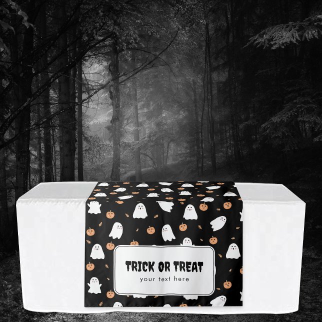 Tapiz Cartel colgante de la mesa de Halloween con trucos (Trick or Treat Halloween Table Hanging Banner Tapestry)