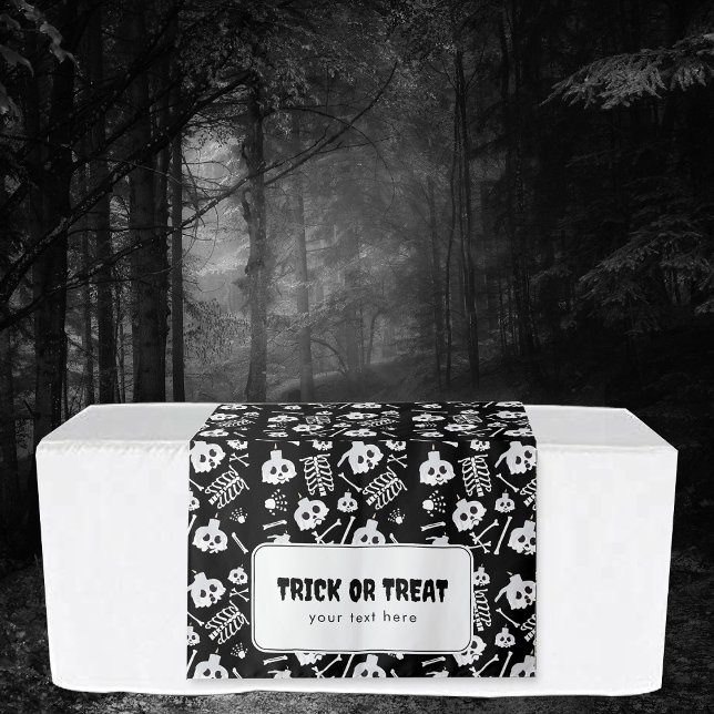 Tapiz Cartel colgante de la mesa de Halloween con trucos (Trick or Treat Halloween Table Hanging Banner Tapestry)