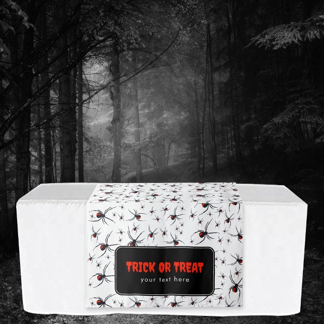 Tapiz Cartel colgante de la mesa de Halloween con trucos (Trick or Treat Halloween Table Hanging Banner Tapestry)