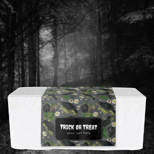 Tapiz Cartel colgante de la mesa de Halloween con trucos