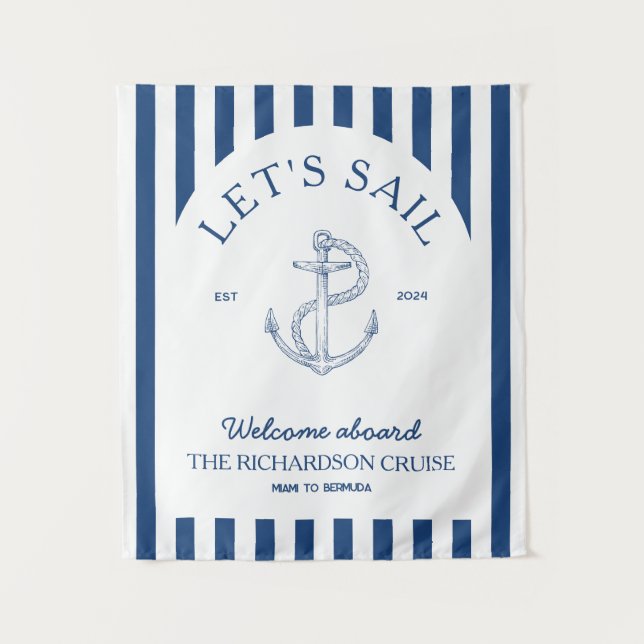 Tapiz Cartel de la reunión de la familia de crucero (Anverso)