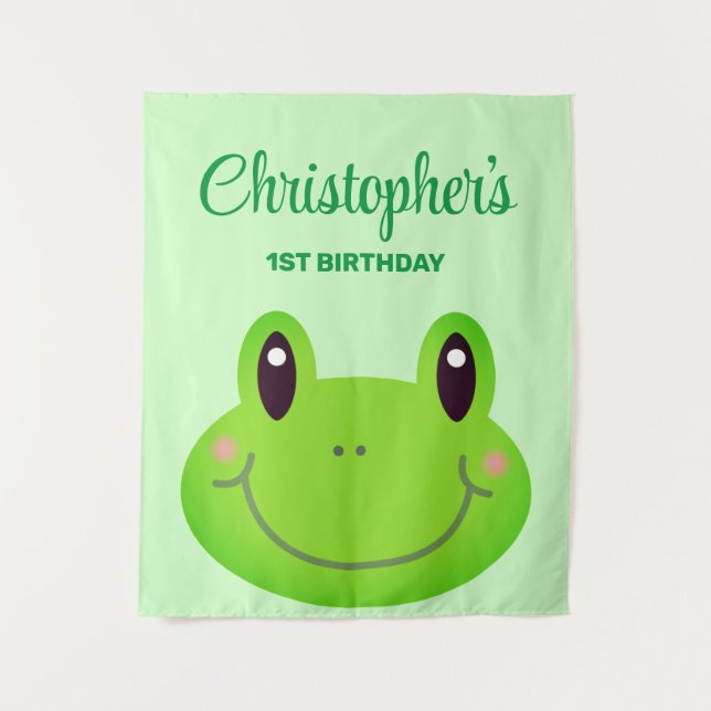 Tapiz Cartel de un niño de la fiesta de cumpleaños de ra (Anverso)