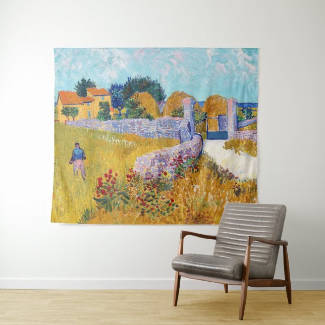 Tapiz Casa de campo en Provenza, Van Gogh (In situ (horizontal))