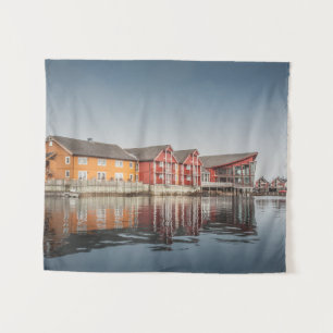 Tapiz Casas pintadas de Noruega