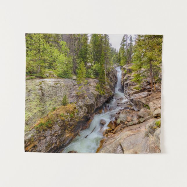 Tapiz Cascada de agua y cascada de río (Anverso (horizontal))