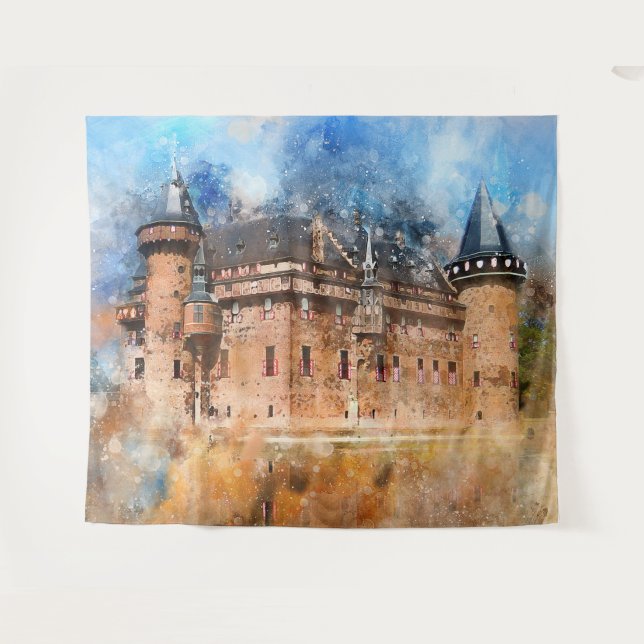 Tapiz Castillo en el bosque (Anverso (horizontal))