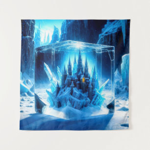 Tapiz Castillos azules recubiertos en cubos de hielo