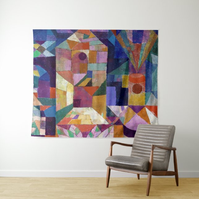 Tapiz Castle Garden, Paul Klee (In situ (horizontal))