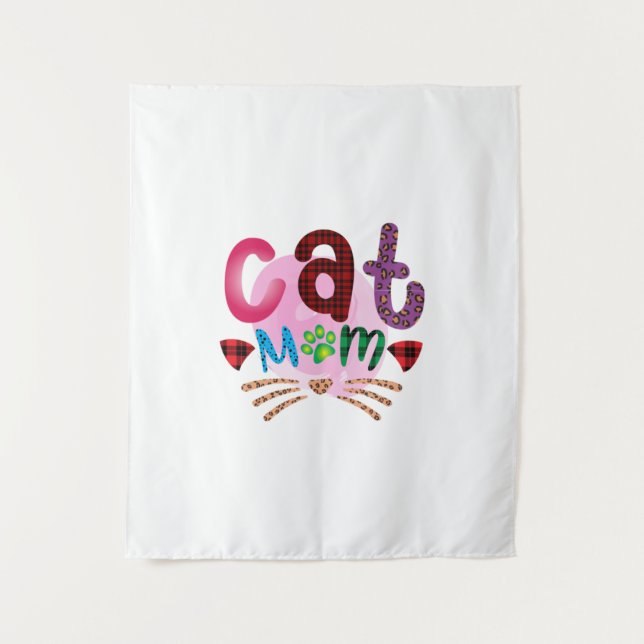Tapiz Cat Art Cat Mom_2 (Anverso)