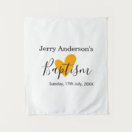 Tapiz Catholic baptism kids modern simple QR minimal