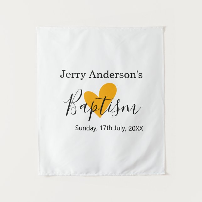 Tapiz Catholic baptism kids modern simple QR minimal (Anverso)