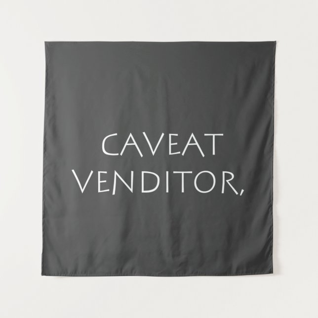 Tapiz Caveat venditor (Anverso)