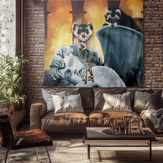 Tapiz Cayos de ferret cute (Subido por el creador)