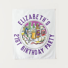 Tapiz Celebración de cumpleaños 21