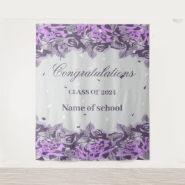 Tapiz Celebración de fiesta de graduación 2024